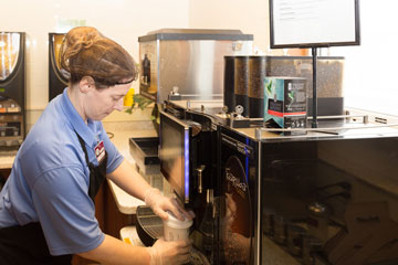 Kate at work at Kwik Trip