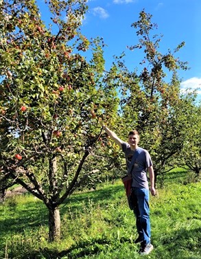 Colton Bermel at Deer Lake Orchard in Buffalo